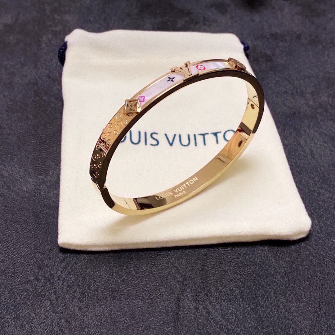 Louis Vuitton Monogram Enamel Bangle Bracelet